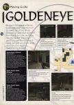 Scan de la soluce de Goldeneye 007 paru dans le magazine 64 Magazine 08, page 1