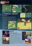 Scan of the preview of Conker's Bad Fur Day published in the magazine 64 Magazine 09, page 1