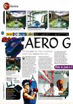 Scan of the review of Aero Gauge published in the magazine 64 Magazine 10, page 1