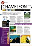 Scan of the review of Chameleon Twist published in the magazine 64 Magazine 10, page 1