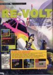 Scan of the review of Re-Volt published in the magazine X64 22, page 1
