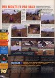 Scan of the review of Monster Truck Madness 64 published in the magazine X64 22, page 3