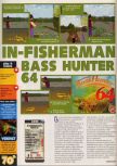 Scan of the review of Bass Hunter 64 published in the magazine X64 22, page 1
