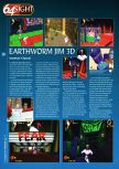 Scan of the preview of Earthworm Jim 3D published in the magazine 64 Magazine 14, page 1