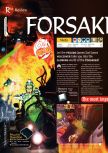 Scan of the review of Forsaken published in the magazine 64 Magazine 14, page 1