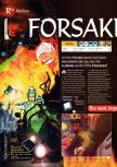 Scan du test de Forsaken paru dans le magazine 64 Magazine 14, page 1