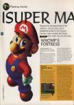 Scan of the walkthrough of Super Mario 64 published in the magazine 64 Magazine 02, page 1