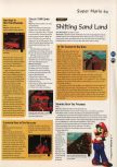 Scan of the walkthrough of Super Mario 64 published in the magazine 64 Magazine 03, page 2