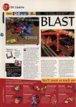 Scan of the review of Blast Corps published in the magazine 64 Magazine 04, page 1