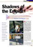 Scan of the review of Star Wars: Shadows Of The Empire published in the magazine 64 Extreme 1, page 1
