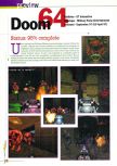 Scan of the preview of Doom 64 published in the magazine 64 Extreme 1, page 1