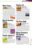 Scan de la preview de Wayne Gretzky's 3D Hockey paru dans le magazine 64 Extreme 1, page 1