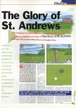 Scan du test de Eikou no Saint Andrews paru dans le magazine 64 Extreme 3, page 1