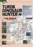Scan de la soluce de Turok: Dinosaur Hunter paru dans le magazine 64 Extreme 3, page 1