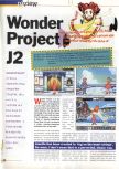 Scan of the review of Wonder Project J2 published in the magazine 64 Extreme 4, page 1