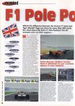 Scan of the review of F1 Pole Position 64 published in the magazine 64 Extreme 8, page 1
