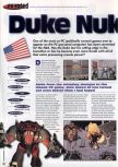 Scan of the review of Duke Nukem 64 published in the magazine 64 Extreme 8, page 1