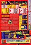 Scan of the review of Kobe Bryant in NBA Courtside published in the magazine Games Master 71, page 1