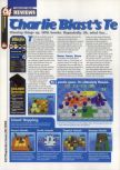 Scan of the review of Charlie Blast's Territory published in the magazine 64 Magazine 29, page 1