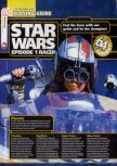 Scan of the walkthrough of Star Wars: Episode I: Racer published in the magazine 64 Magazine 29, page 1