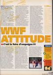 Scan of the review of WWF Attitude published in the magazine X64 23, page 2