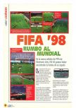 Scan of the review of FIFA 98: Road to the World Cup published in the magazine Magazine 64 01, page 1