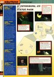 Scan of the walkthrough of Goldeneye 007 published in the magazine 64 Solutions 02, page 19