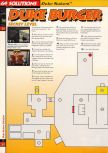 Scan of the walkthrough of Duke Nukem 64 published in the magazine 64 Solutions 03, page 51