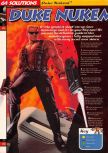 Scan of the walkthrough of Duke Nukem 64 published in the magazine 64 Solutions 03, page 1
