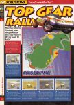 Scan of the walkthrough of Top Gear Rally published in the magazine 64 Solutions 03, page 1