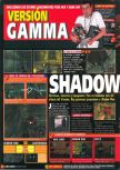 Scan of the review of Shadow Man published in the magazine Games World 01, page 1