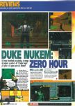 Scan of the review of Duke Nukem Zero Hour published in the magazine Games World 01, page 1
