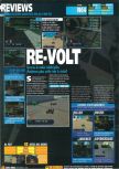 Scan of the review of Re-Volt published in the magazine Games World 01, page 1