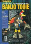Scan de la preview de Banjo-Tooie paru dans le magazine Nintendo Accion 100, page 1