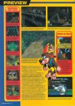 Scan of the preview of Banjo-Tooie published in the magazine Nintendo Accion 100, page 1