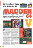 Scan of the review of Madden Football 64 published in the magazine Magazine 64 02, page 1