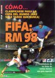 Scan of the walkthrough of FIFA 98: Road to the World Cup published in the magazine Magazine 64 04, page 1