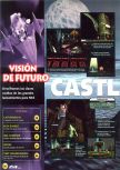 Scan of the preview of Castlevania published in the magazine Magazine 64 05, page 10