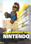 Scan de l'article Los 30 nombres más importantes Nintendo Universe paru dans le magazine Magazine 64 07, page 1