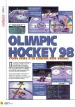 Scan of the review of Olympic Hockey Nagano '98 published in the magazine Magazine 64 08, page 1