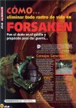 Scan de la soluce de Forsaken paru dans le magazine Magazine 64 08, page 1