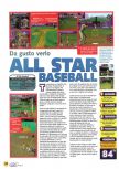 Scan of the review of All-Star Baseball 99 published in the magazine Magazine 64 09, page 1