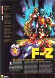 Scan of the review of F-Zero X published in the magazine Magazine 64 12, page 1