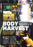 Scan du test de Body Harvest paru dans le magazine Magazine 64 13, page 1