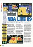 Scan of the review of NBA Live 99 published in the magazine Magazine 64 14, page 1