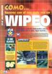 Scan of the walkthrough of WipeOut 64 published in the magazine Magazine 64 18, page 1