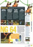 Scan of the preview of Donkey Kong 64 published in the magazine Magazine 64 20, page 2
