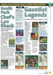 Scan de la preview de Gauntlet Legends paru dans le magazine Magazine 64 21, page 1