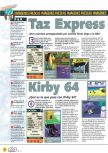 Scan de la preview de Taz Express paru dans le magazine Magazine 64 21, page 1