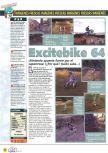 Scan of the preview of Excitebike 64 published in the magazine Magazine 64 21, page 1